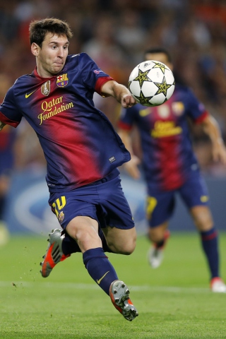 Fondo de pantalla Lionel Messi, Barcelona 320x480