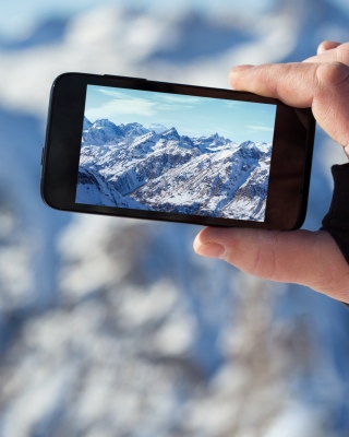 Glaciers photo on phone - Obrázkek zdarma pro iPhone 4S