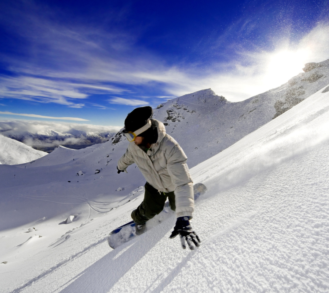 Обои Outdoor activities as Snowboarding 1080x960