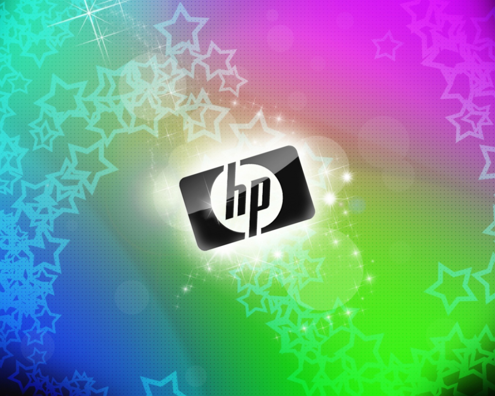 Rainbow Hp Logo wallpaper 1600x1280