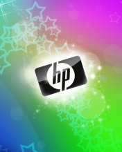 Das Rainbow Hp Logo Wallpaper 176x220