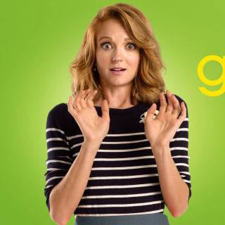 Jayma Mays from Glee sfondi gratuiti per 128x128