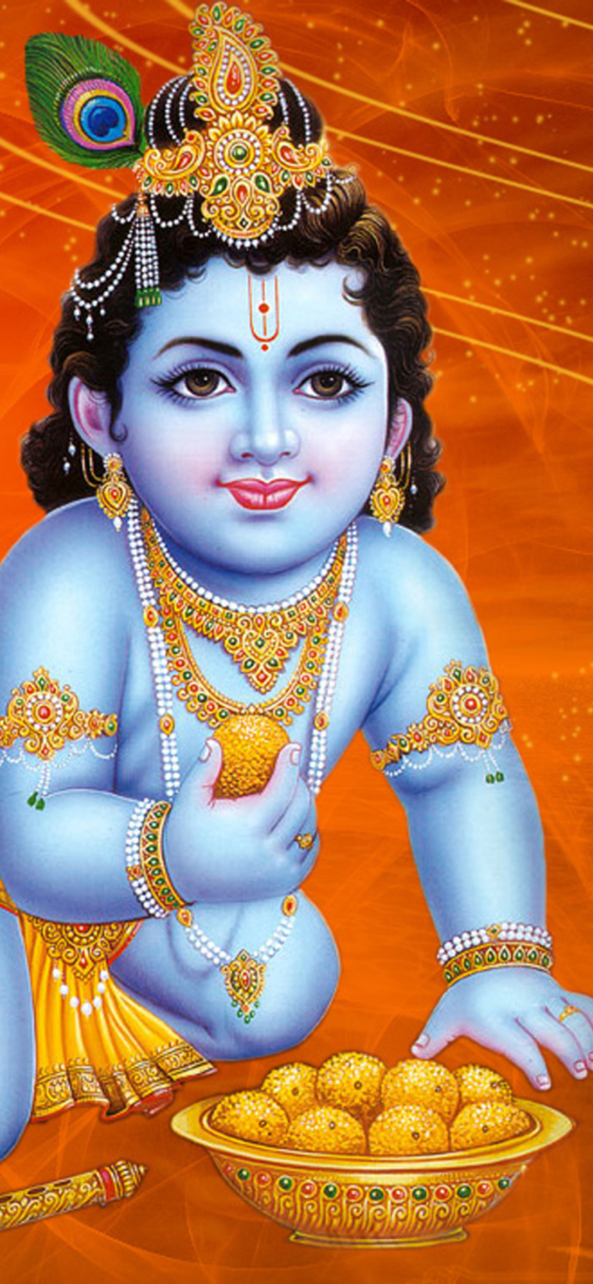 Das God Krishna Wallpaper 1170x2532