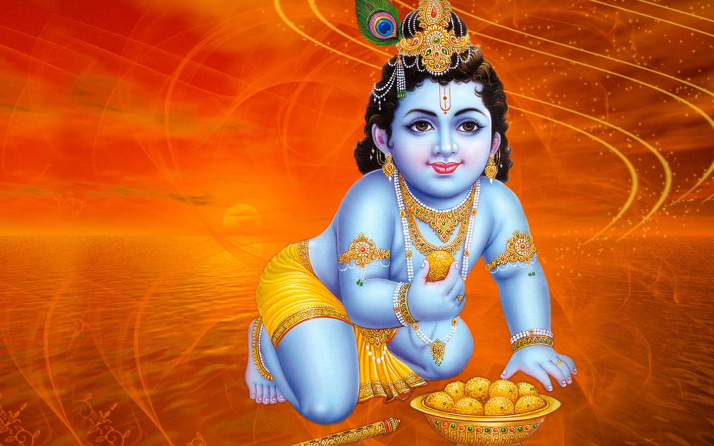 Das God Krishna Wallpaper 1440x900