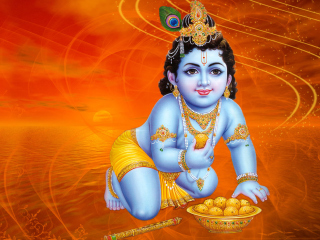 Screenshot №1 pro téma God Krishna 320x240