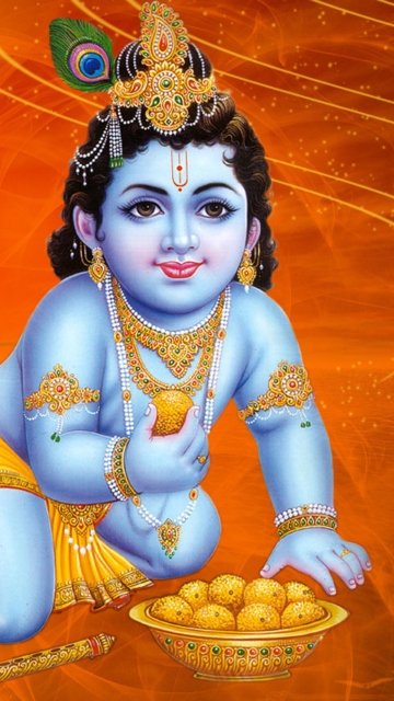 Fondo de pantalla God Krishna 360x640