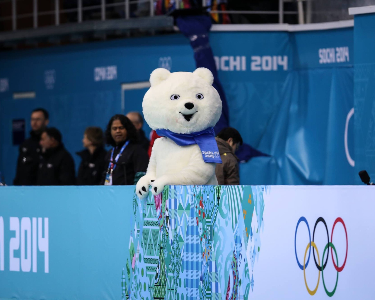 Screenshot №1 pro téma Sochi 2014 Olympics Teddy Bear 1280x1024