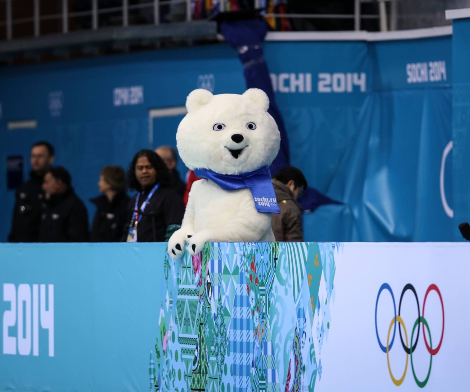 Обои Sochi 2014 Olympics Teddy Bear 960x800
