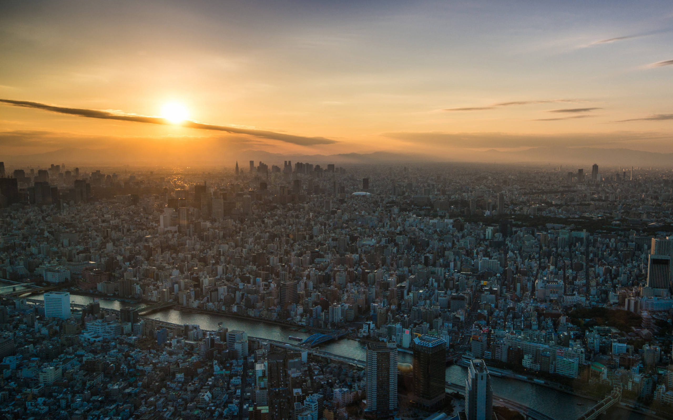 Sfondi Breaking Dawn in Tokyo 2560x1600