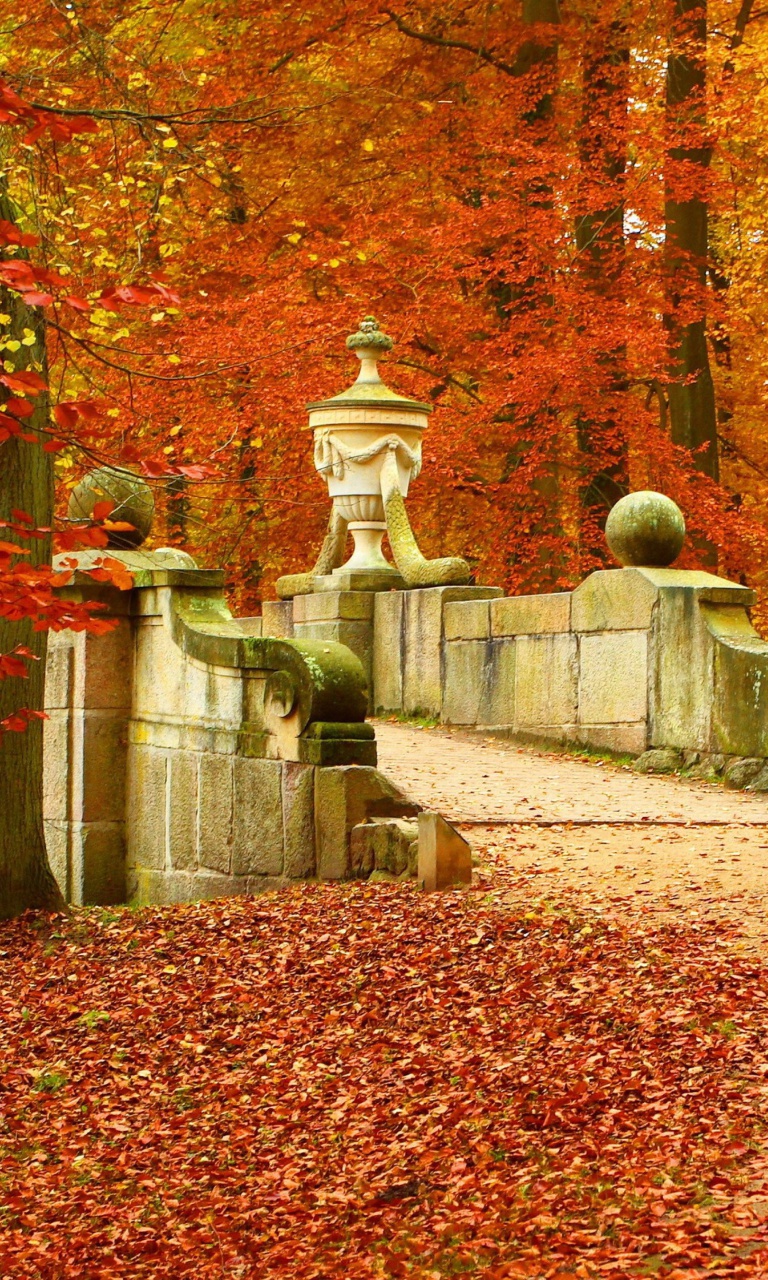 Das Autumn in Peterhof Wallpaper 768x1280