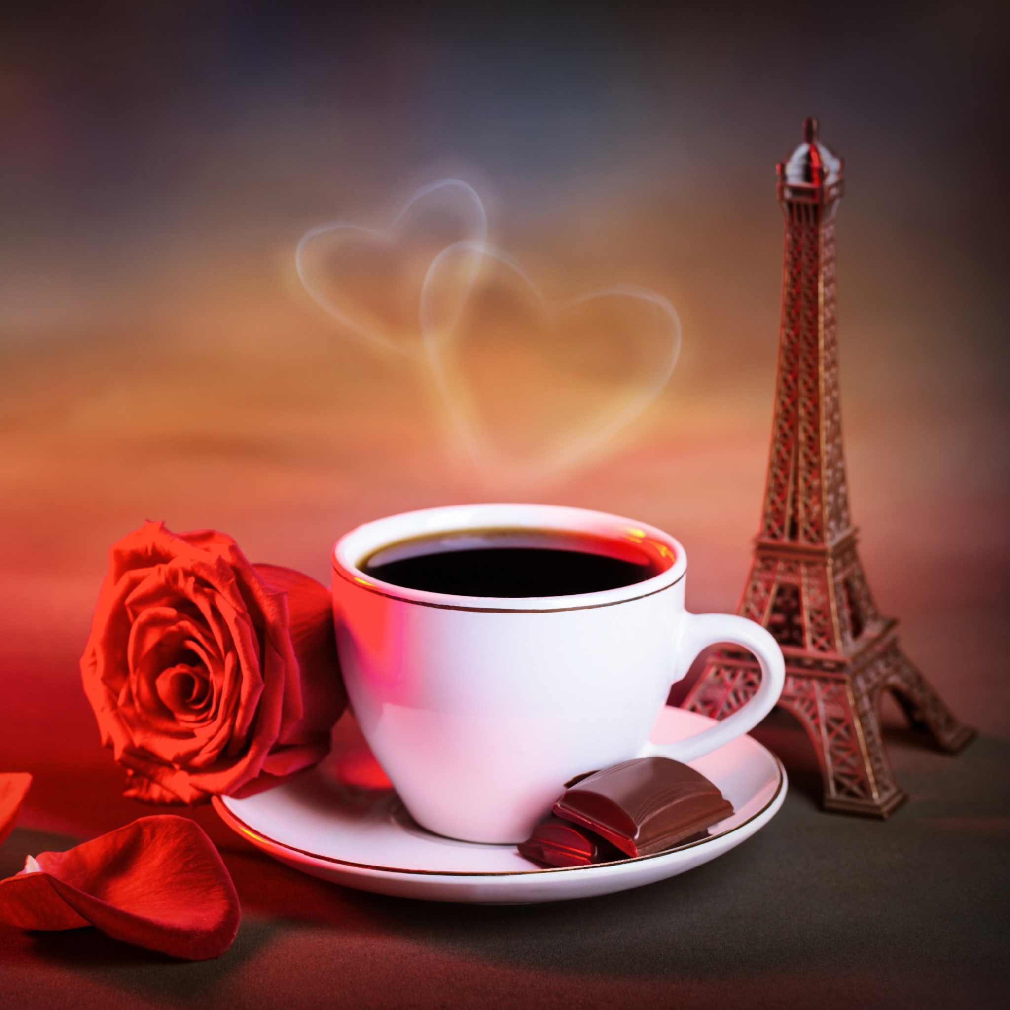 Fondo de pantalla Romantic Coffee 2048x2048