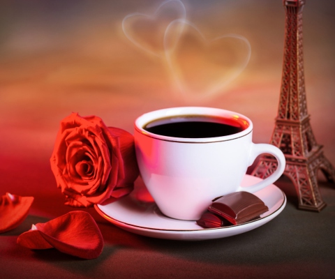 Sfondi Romantic Coffee 480x400