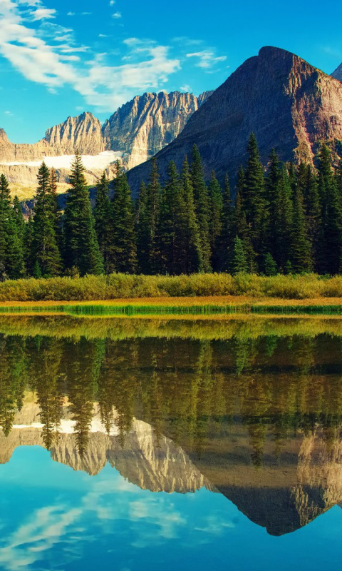 Обои Glacier National Park in Montana 480x800