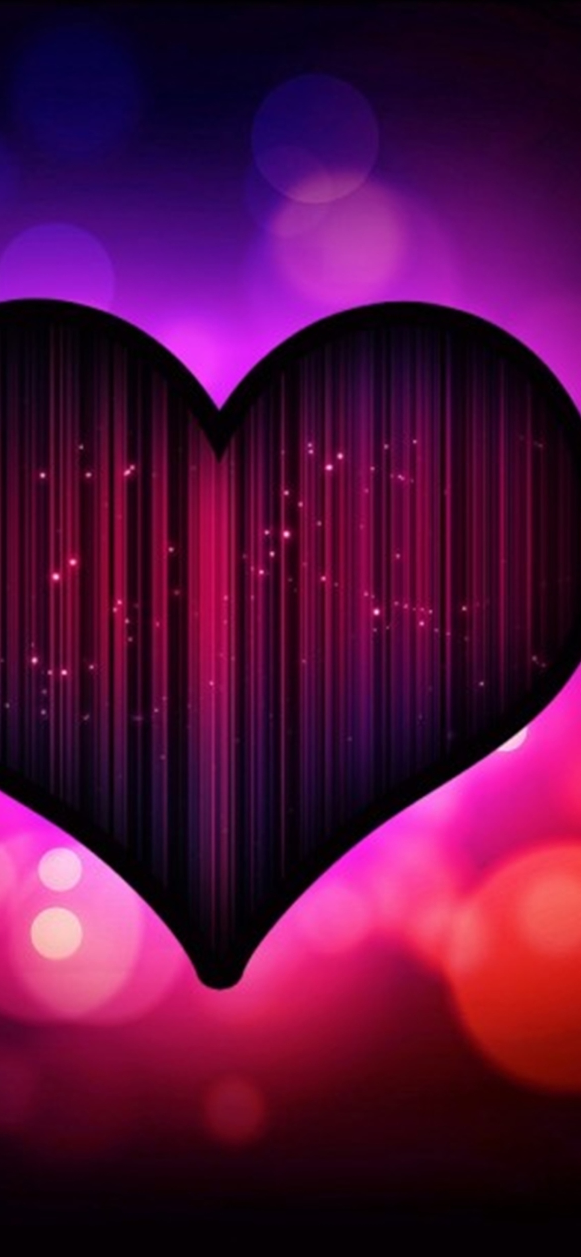 Neon Heart wallpaper 1170x2532