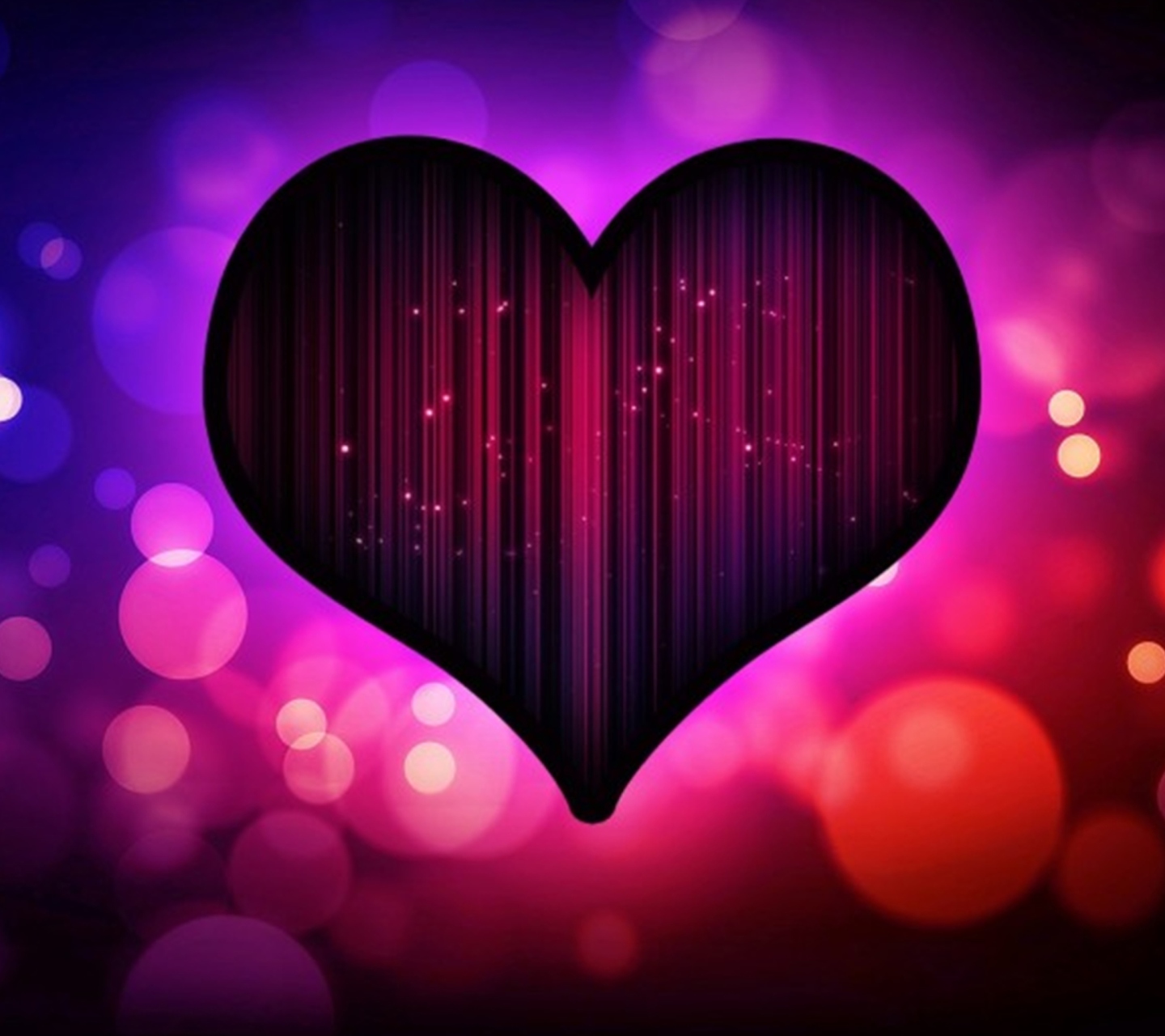 Neon Heart wallpaper 1440x1280