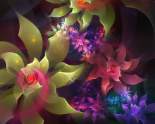 Screenshot №1 pro téma Flowers Art 220x176