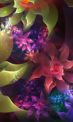 Screenshot №1 pro téma Flowers Art 240x400
