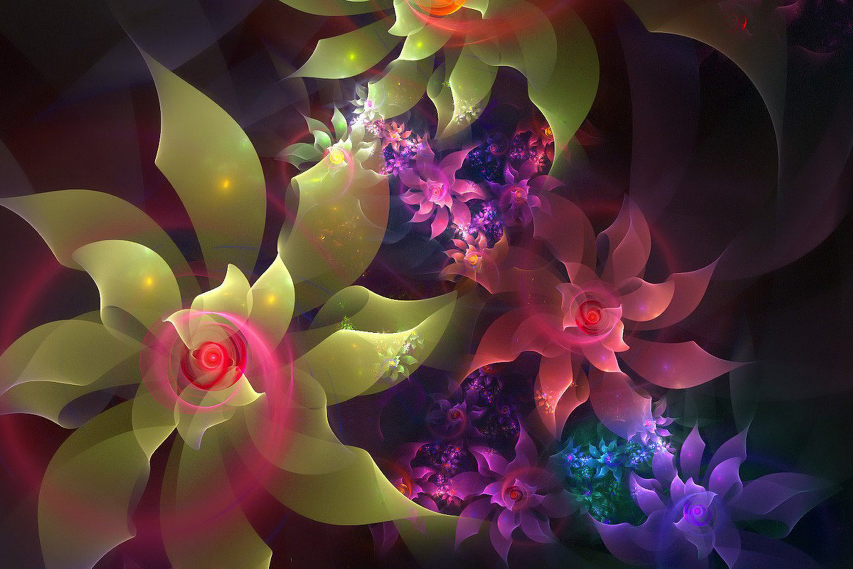 Screenshot №1 pro téma Flowers Art 2880x1920