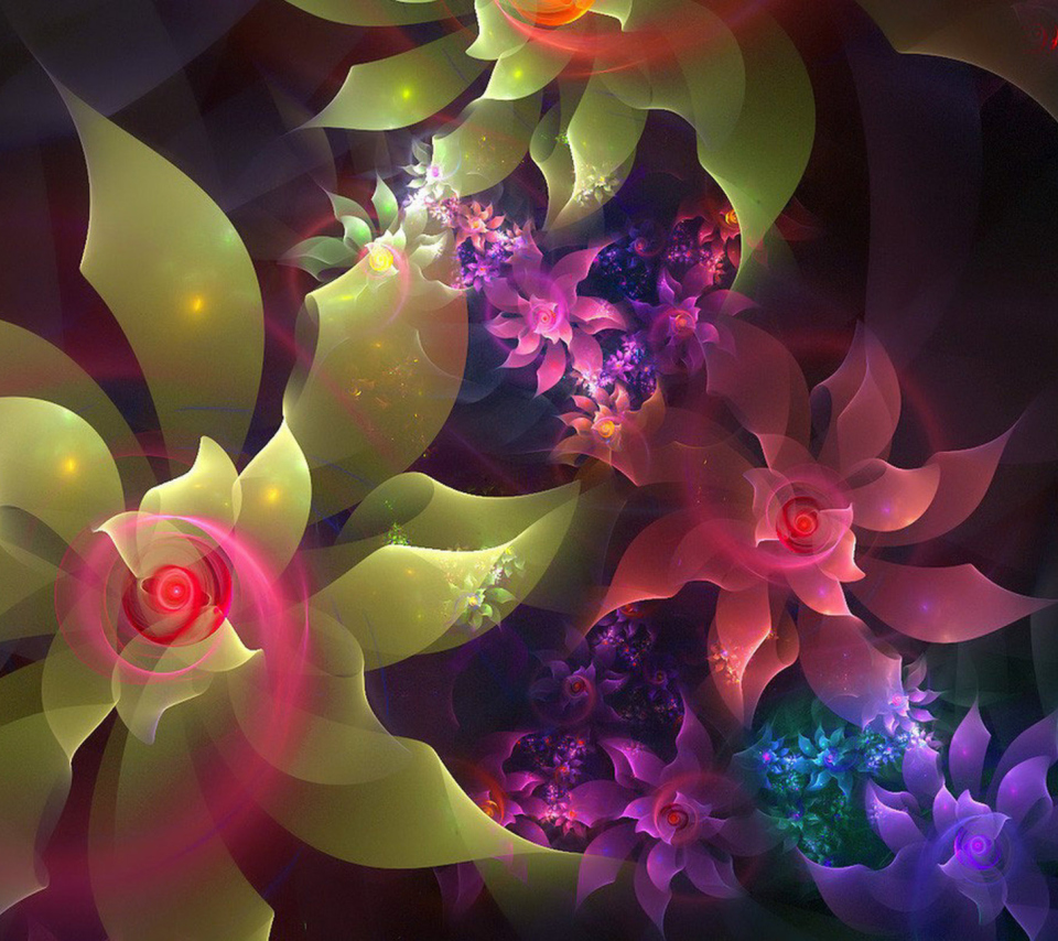Screenshot №1 pro téma Flowers Art 960x854