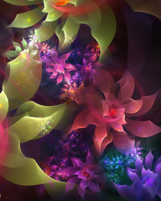 Flowers Art - Obrázkek zdarma pro 320x480