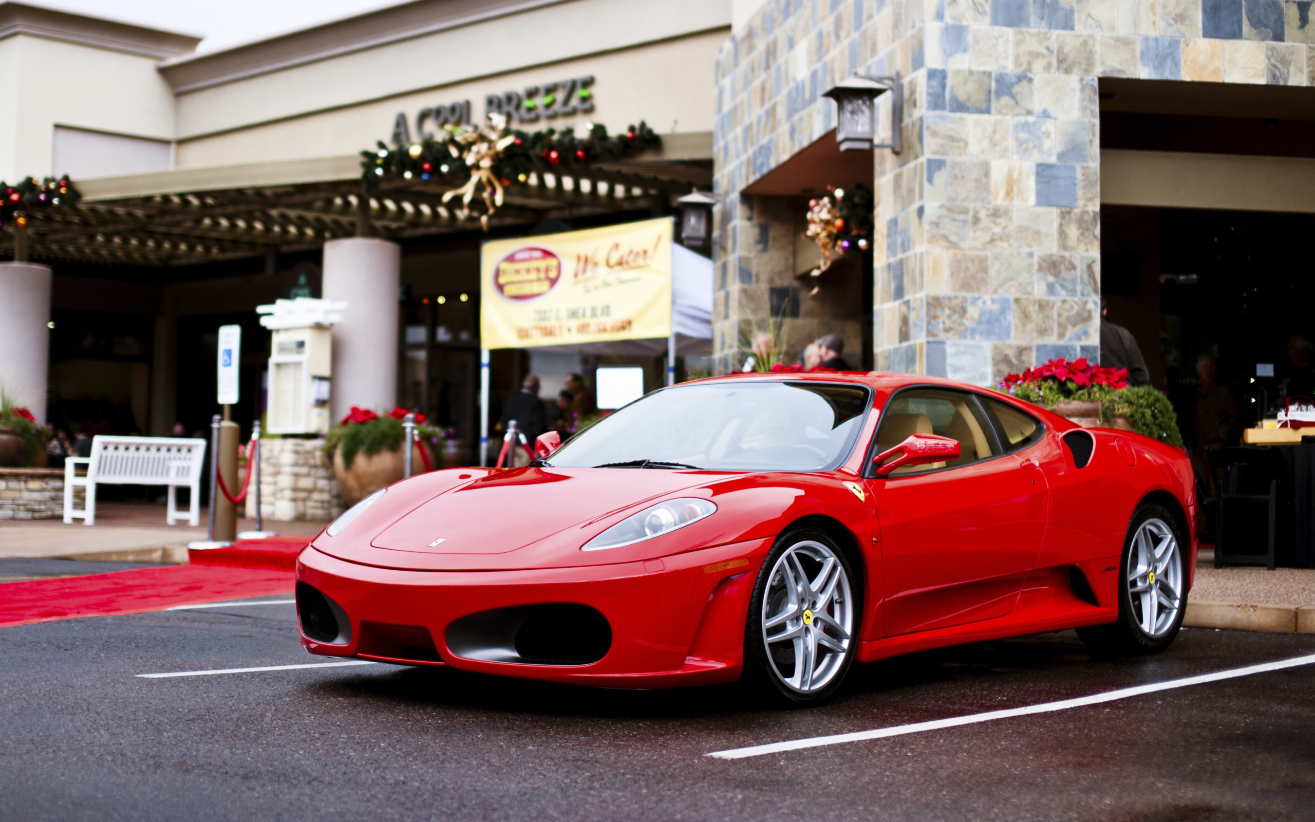 Das Ferrari F430 in City Wallpaper 2560x1600