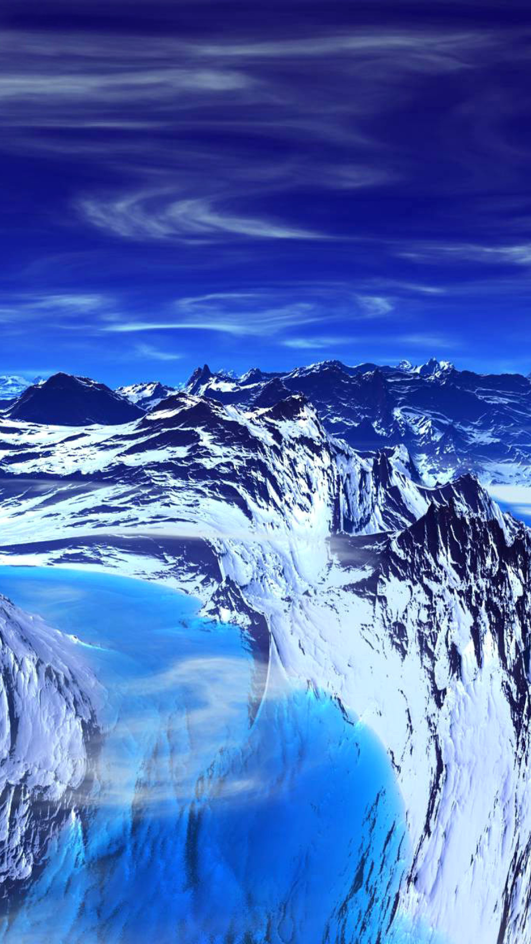 Blue Mountain wallpaper 1080x1920
