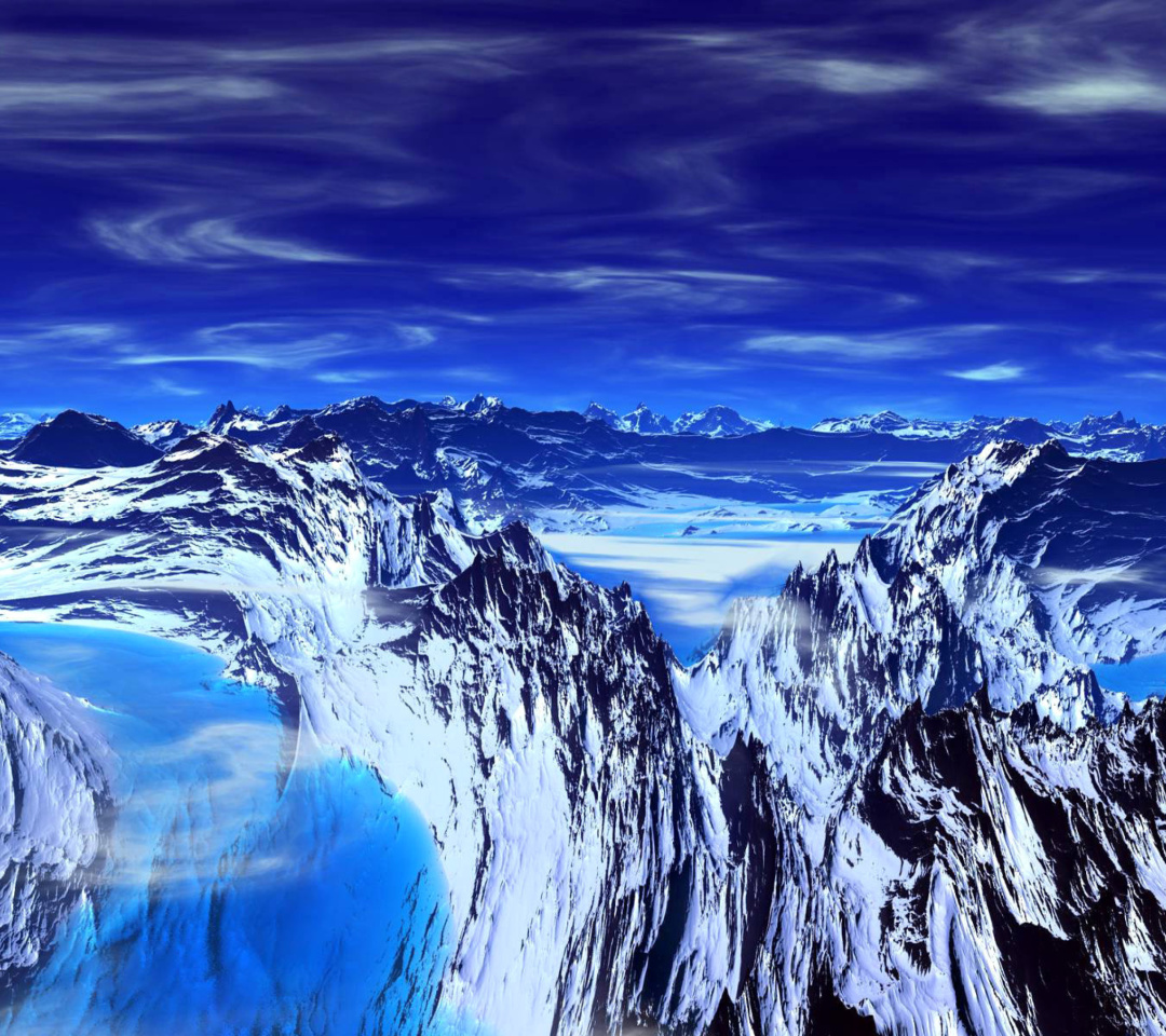 Das Blue Mountain Wallpaper 1080x960