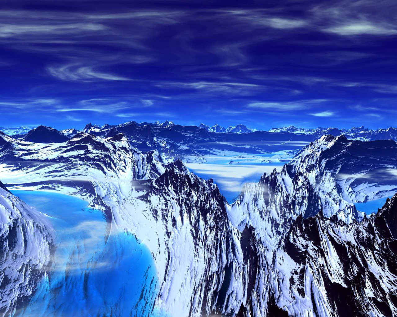 Blue Mountain wallpaper 1280x1024