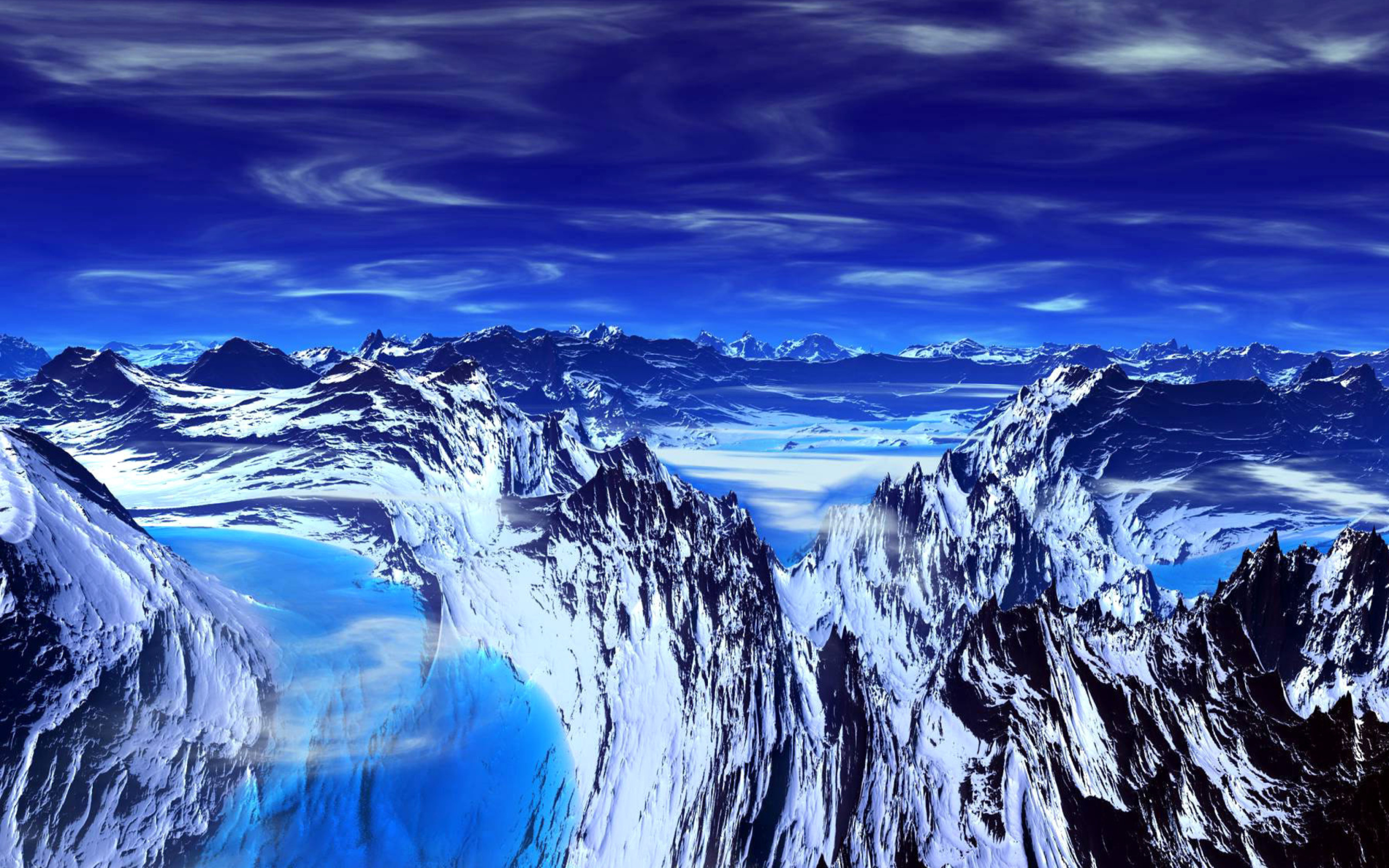 Blue Mountain wallpaper 2560x1600