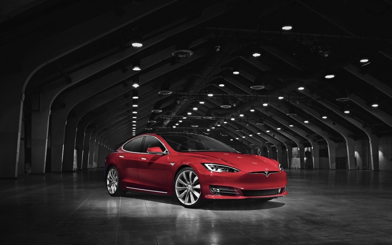 Tesla Model S wallpaper 1280x800