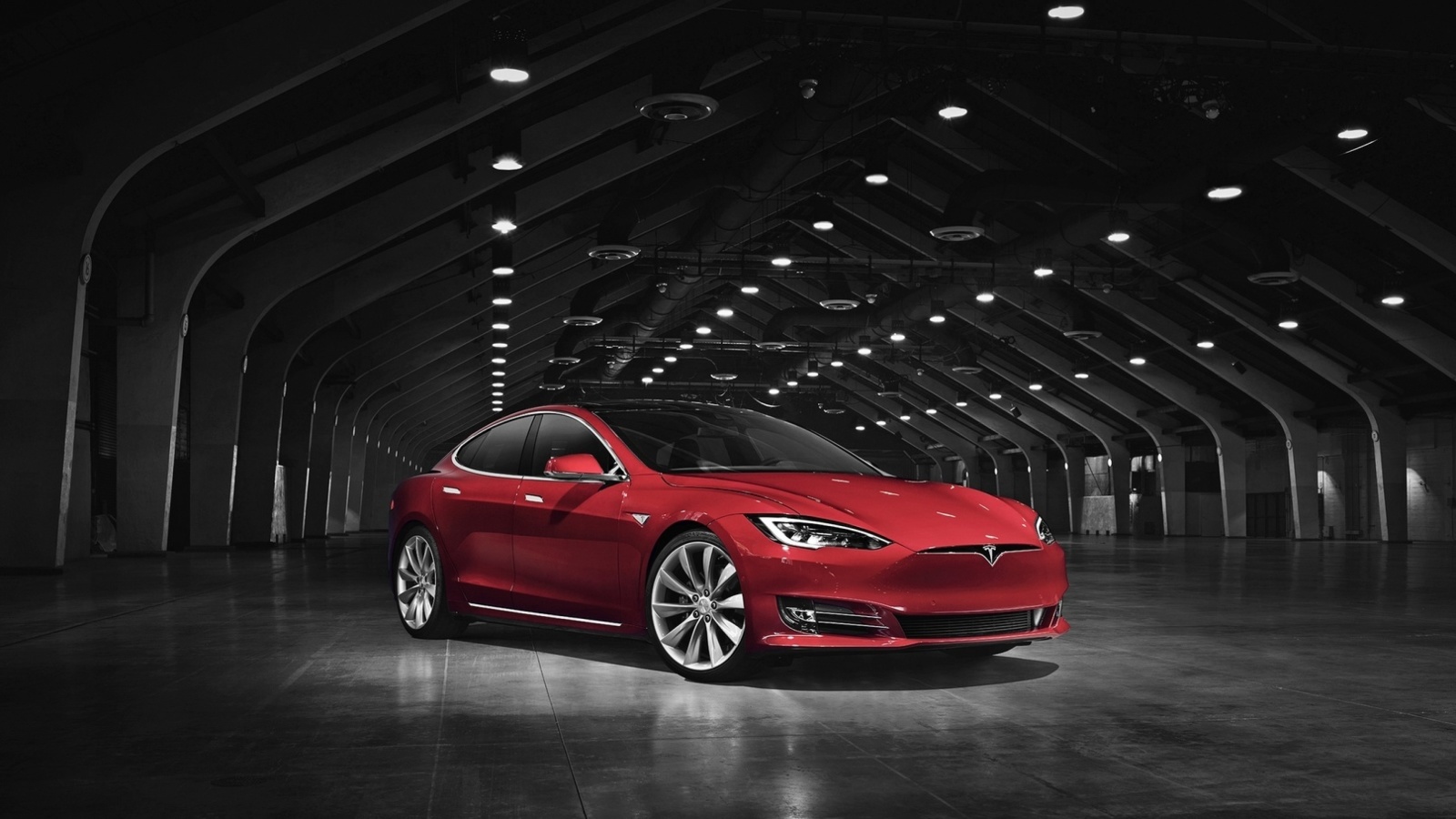Das Tesla Model S Wallpaper 1600x900
