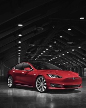 Das Tesla Model S Wallpaper 176x220