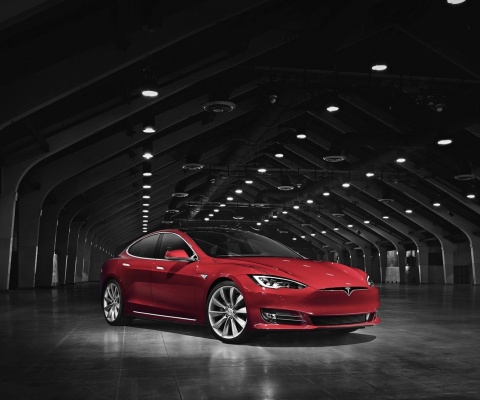Fondo de pantalla Tesla Model S 480x400