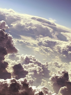 White Clouds wallpaper 240x320