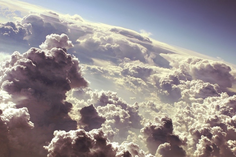 White Clouds wallpaper 480x320