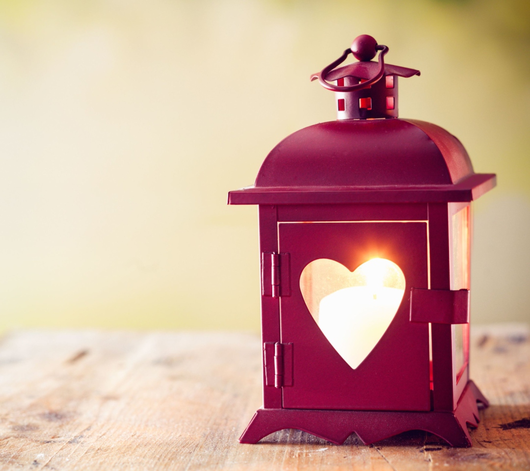 Heart Lantern wallpaper 1080x960