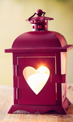 Heart Lantern wallpaper 240x400