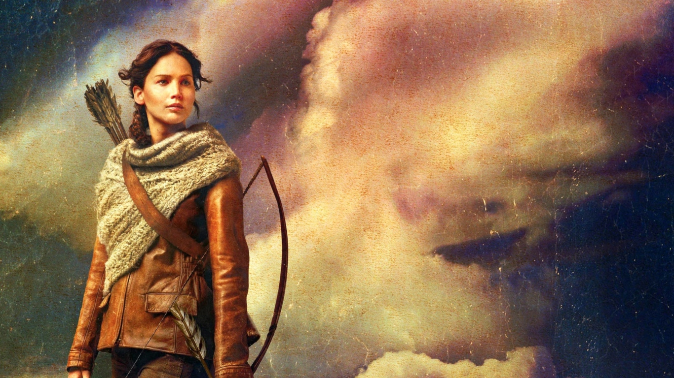 Das Katniss Everdeen Wallpaper 1366x768