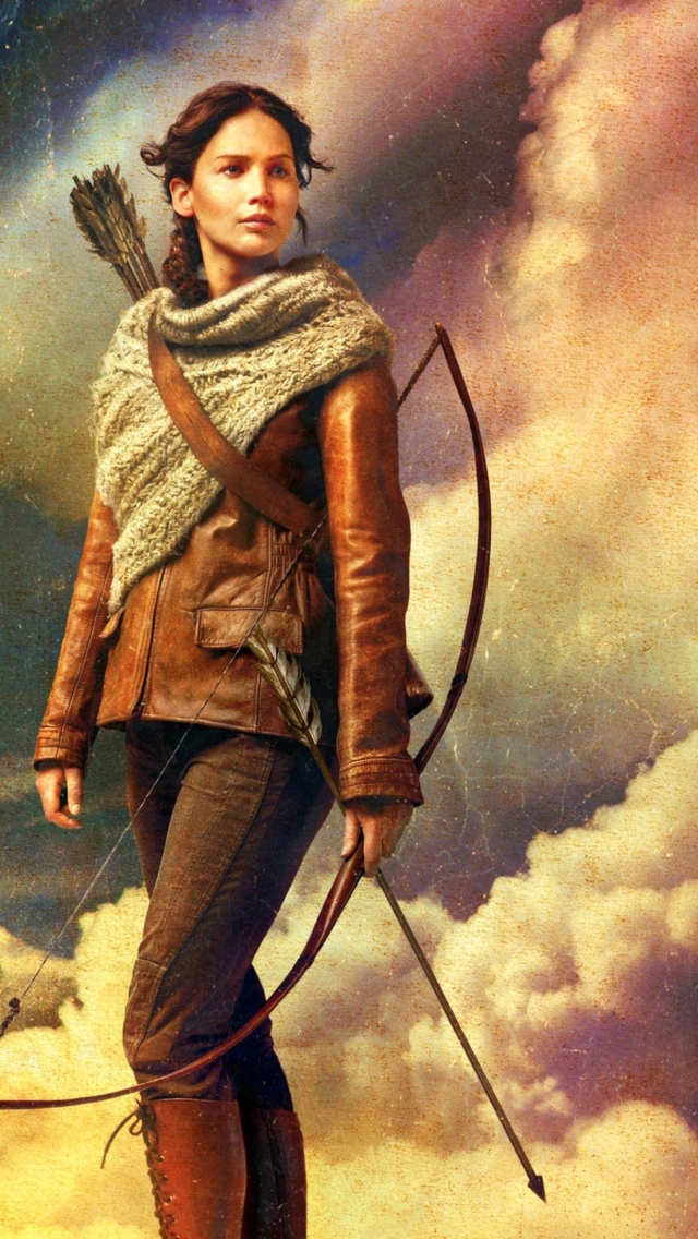 Fondo de pantalla Katniss Everdeen 640x1136