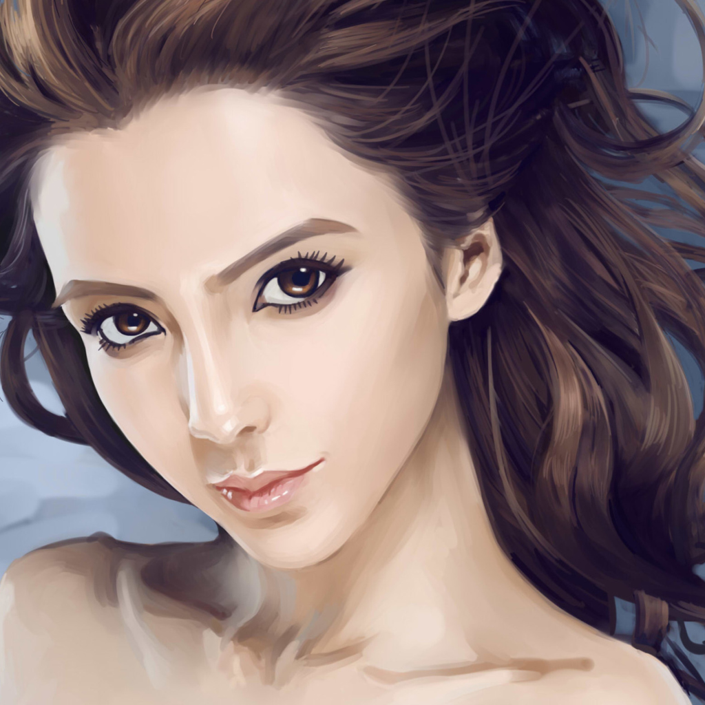 Fondo de pantalla Beauty Face Painting 1024x1024