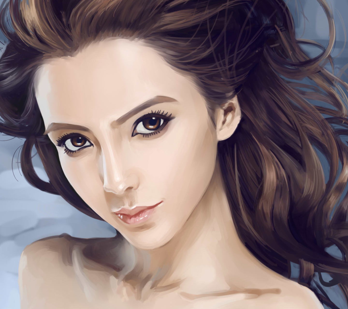 Fondo de pantalla Beauty Face Painting 1440x1280