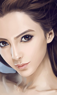 Fondo de pantalla Beauty Face Painting 240x400