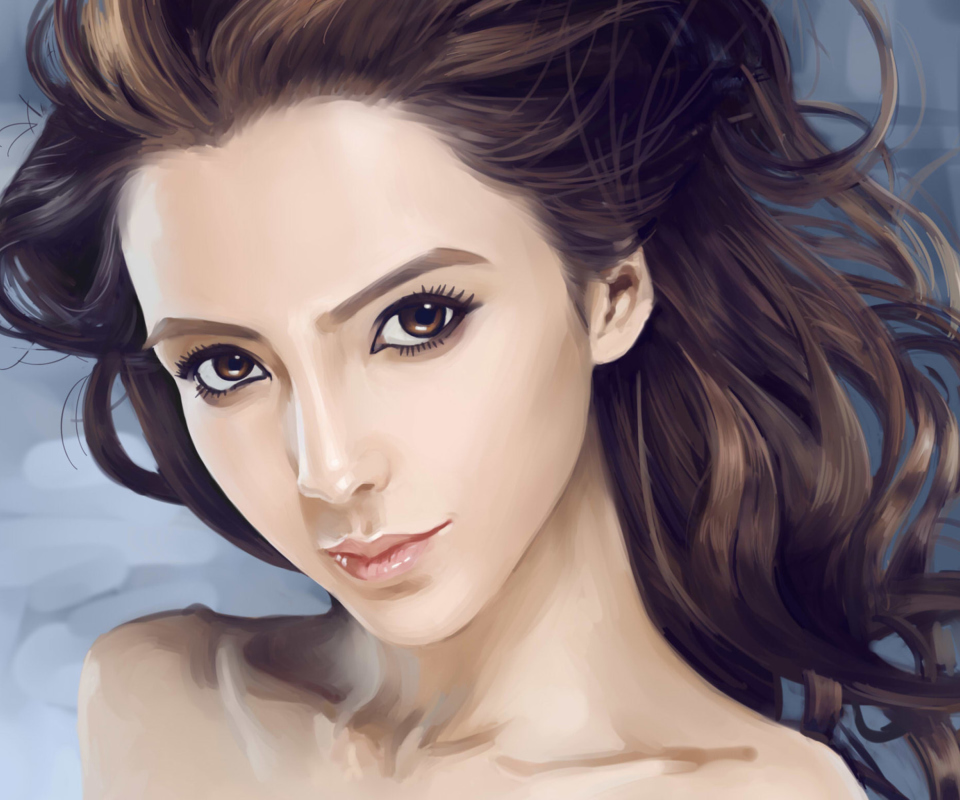 Beauty Face Painting wallpaper 960x800
