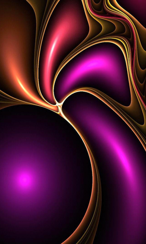 Colored Loop wallpaper 480x800