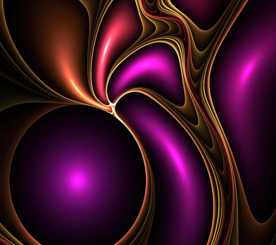 Colored Loop wallpaper 960x854