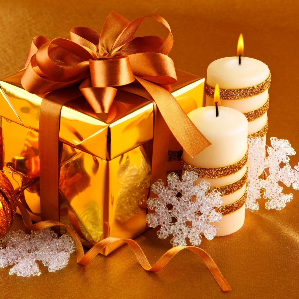 Fondo de pantalla Christmas Gift Box 1024x1024
