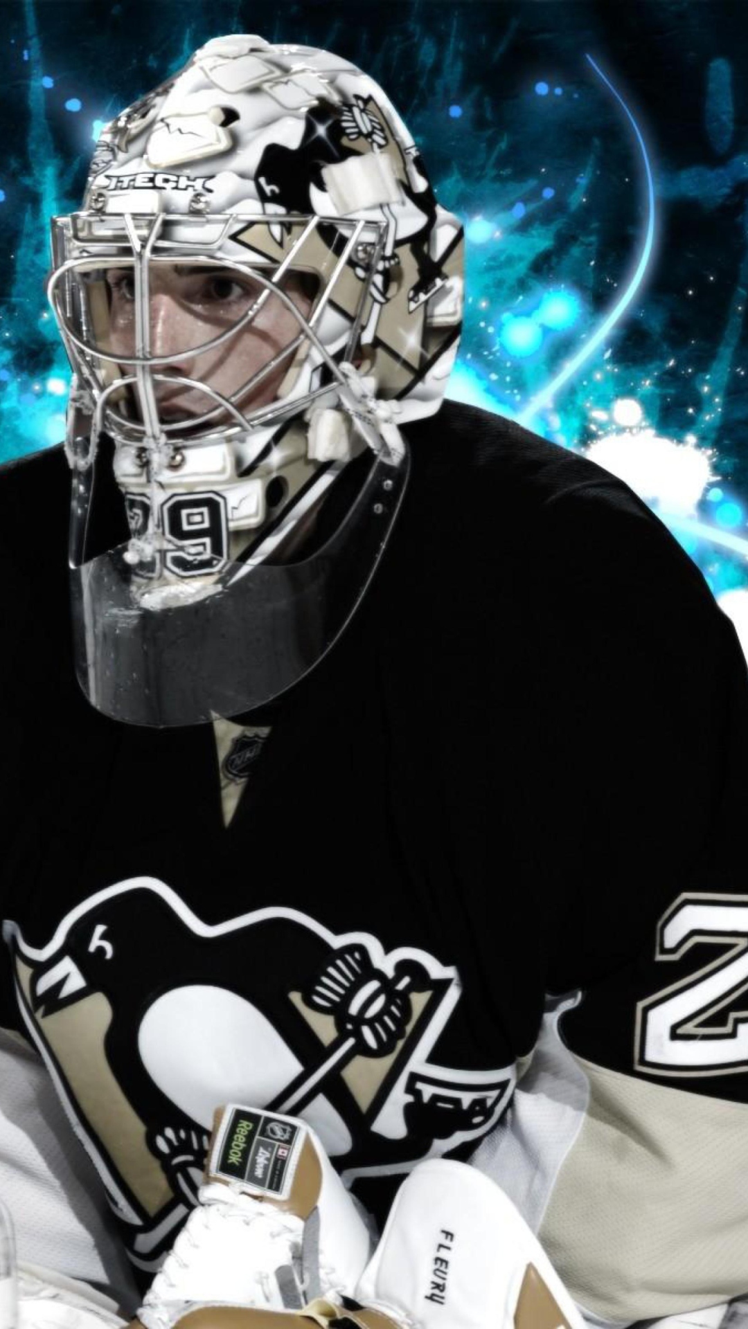 Screenshot №1 pro téma Pittsburgh Penguins Marc Andre Fleury 1080x1920