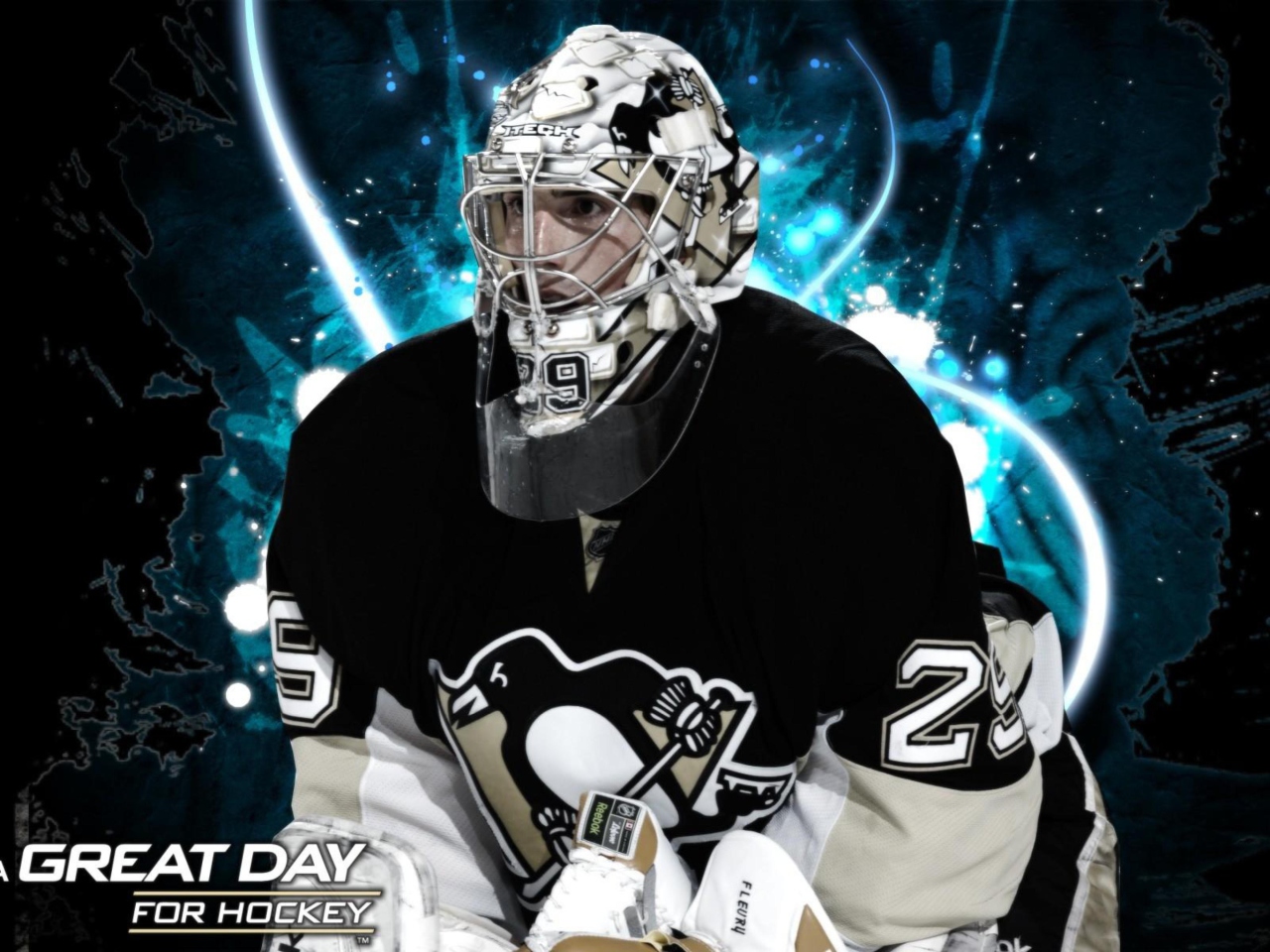 Das Pittsburgh Penguins Marc Andre Fleury Wallpaper 1280x960