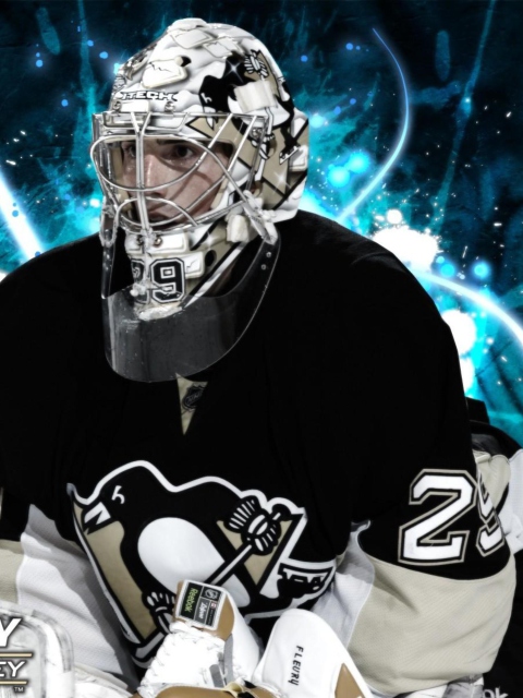 Fondo de pantalla Pittsburgh Penguins Marc Andre Fleury 480x640