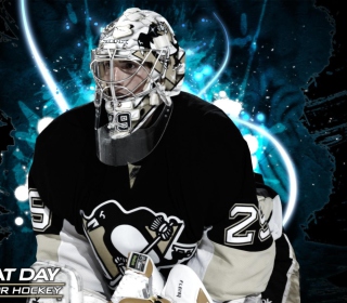 Kostenloses Pittsburgh Penguins Marc Andre Fleury Wallpaper für iPad mini